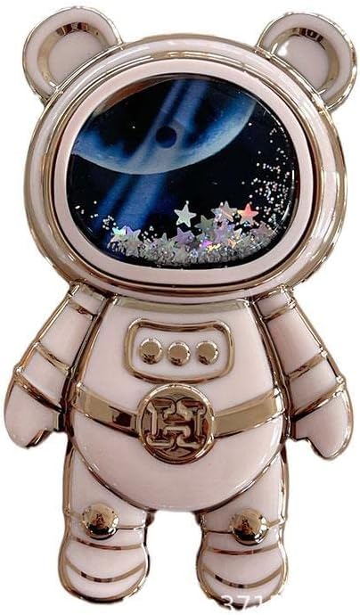 Pink Cute Phone Stand HolderCell Phone Astronaut Hidden Kickstand for DeskAstronaut Phone HolderAdjustable Tablet Phone Ring Stand with 3D Moving Star SequinsGift for Women Girl Cell Phone Stands