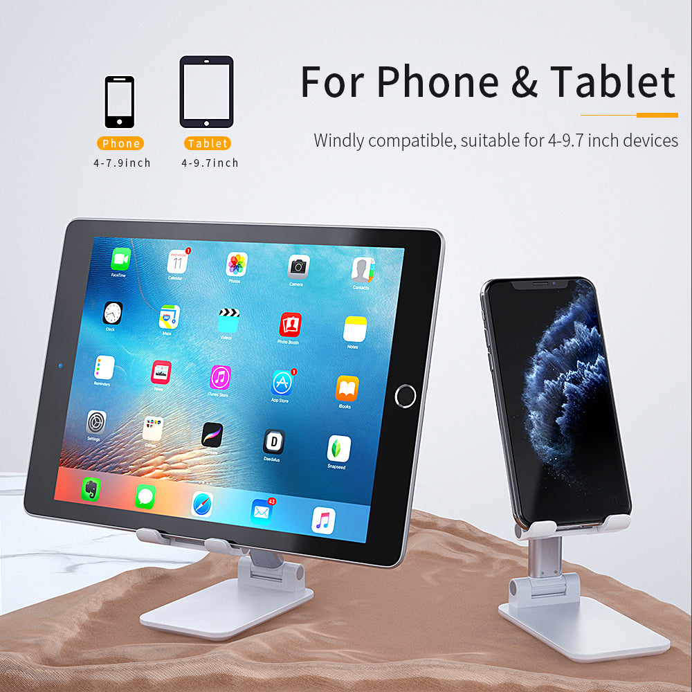 Adjustable Foldable Desktop Phone and Tablet Stand