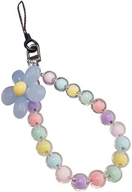 Color Mobile Phone Lanyard Universal Phone Chain BowPearl Beaded Phone Lanyard Wrist Strap Anti Lost Phone Charm Strap Fashion Phone Case Keychain Wallet Decoration Pendant for WomenAccessories