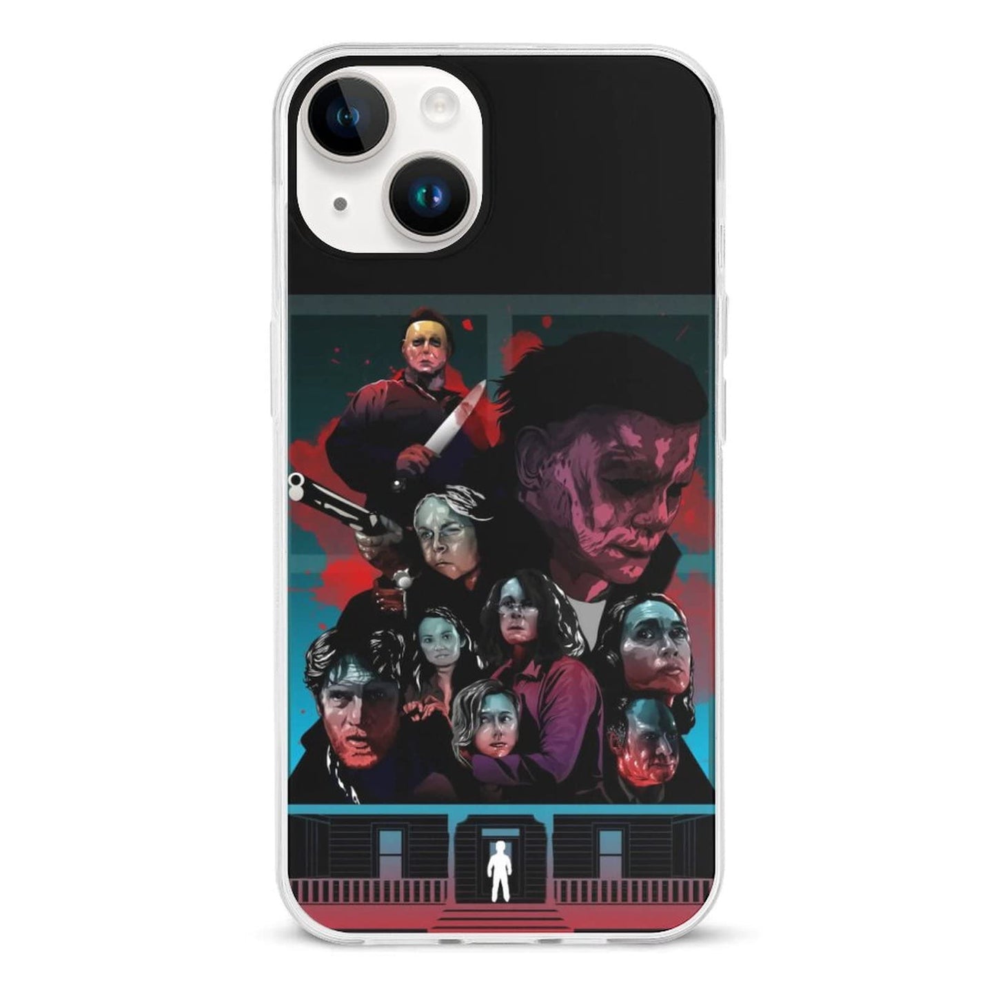 ZHANGXM Phone 14 TPU Case Halloween Michael Myers Phone Case Phone 14