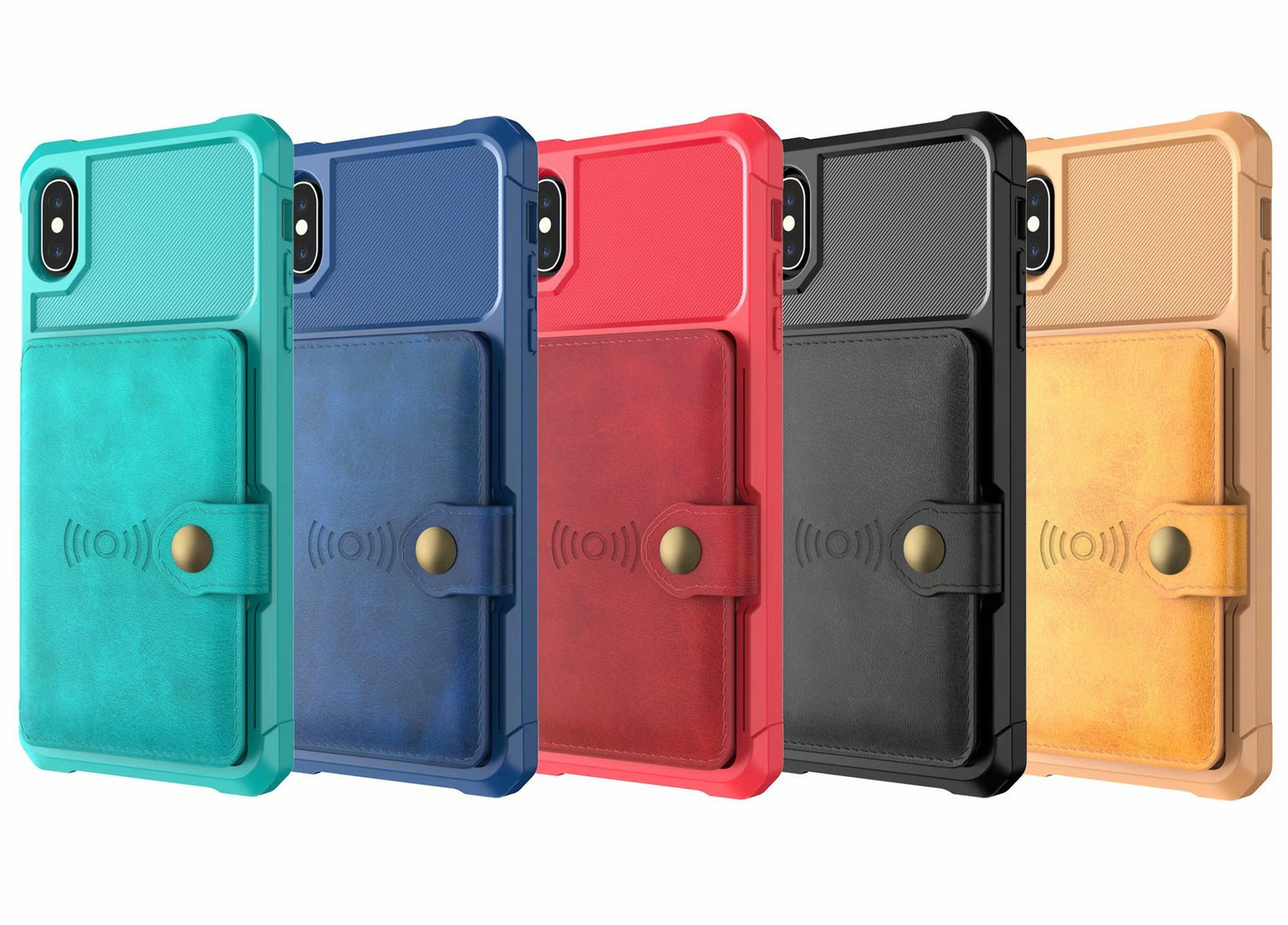 PU Leather Back Cover Phone Case – iPhone & Samsung Compatible