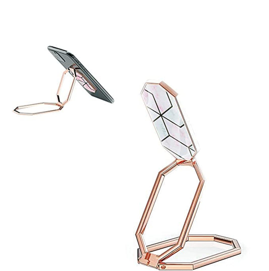 Marble Metal Phone Ring Holder – 360° Kickstand Grip